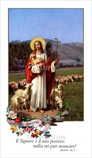 画像1: イタリア製　ご絵　善き牧者キリスト（270 I.G.14） (1)