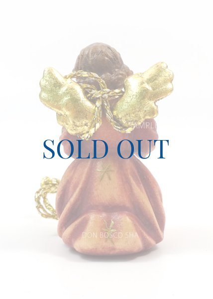 画像3: 小さな木彫り天使像　楽譜をもつ天使　カラー 4.5cm　 (3)