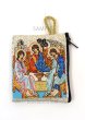 画像1: ギリシャ製 ロザリオ入れ 三位一体（大） (1)
