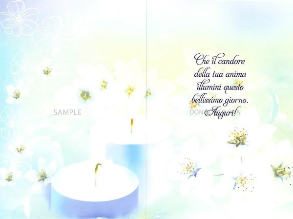 画像2: イタリア製二つ折りカード 初聖体 男の子 CO.3589-2　 (2)