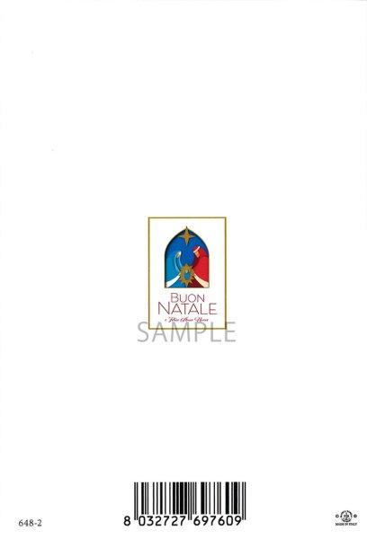 画像2: イタリア製二つ折りクリスマスカード　648-2 (2)