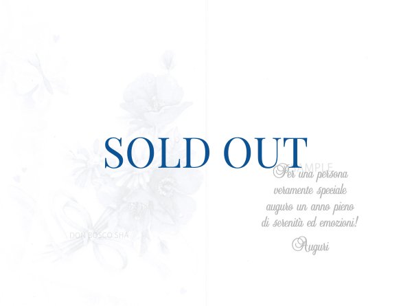 画像2: イタリア製二つ折りカード　誕生日　花 ポピー (2)