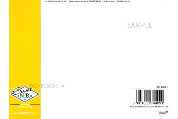 画像3: イタリア製二つ折りカード　誕生日　花 ひまわり (3)