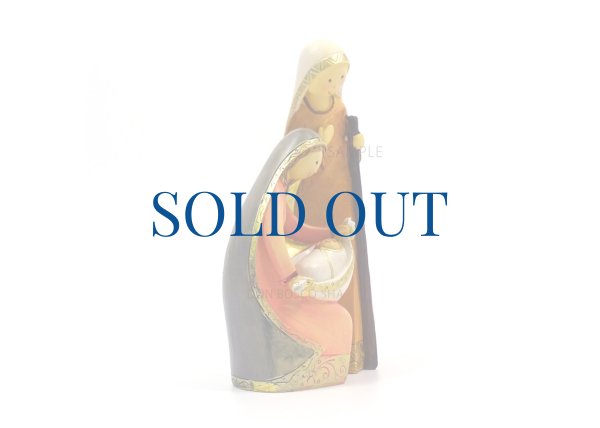 画像4: クリスマス 卓上置物　聖家族　約16cm（89142）　※1点のみ (4)