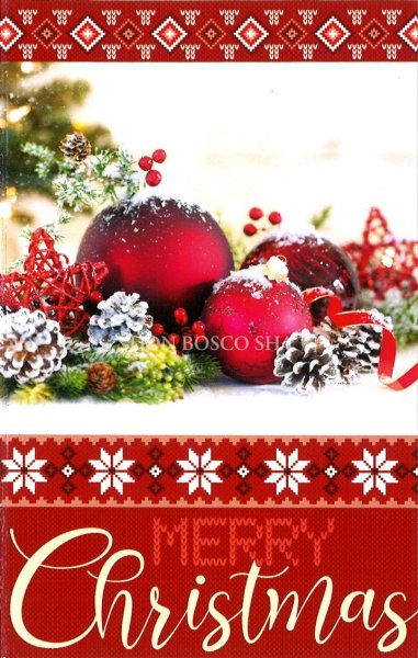 画像1: 二つ折りクリスマスカード(小)　NT5758-6　封筒付 (1)