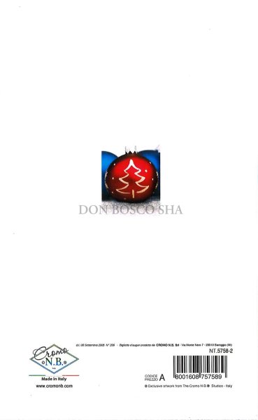 画像3: 二つ折りクリスマスカード(小) NT5758-2 封筒付 (3)