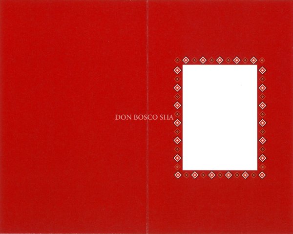 画像2: 二つ折りクリスマスカード(小)　NT5758-1　封筒付 (2)