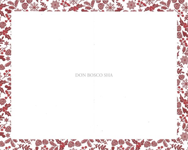 画像2: 二つ折りクリスマスカード(小)　NT6310-1　封筒付 (2)