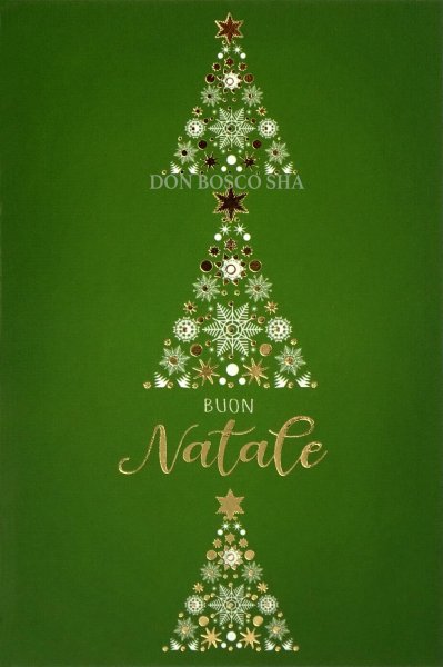 画像1: 二つ折りクリスマスカード(小)　NT6208-11　封筒付 (1)