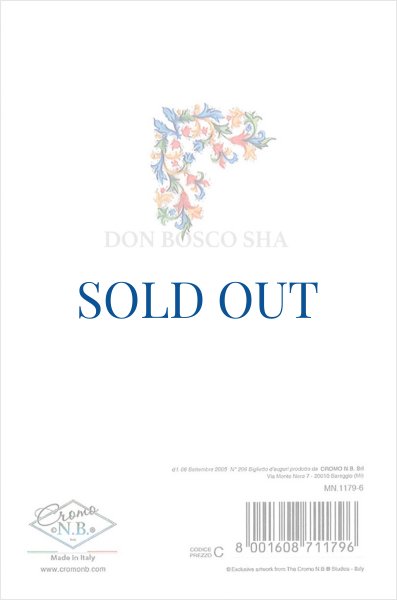 画像2: 二つ折りミニカード　フィレンツェ お祝い 封筒付　MN.1179-6 (2)