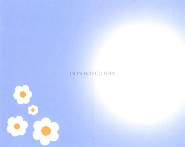 画像2: 二つ折りイースターカード(小)中面カラー　P.A6423-7　 (2)