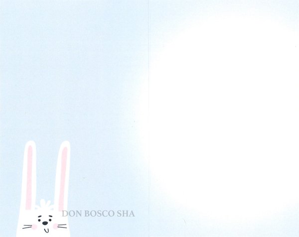 画像2: 二つ折りイースターカード(小)中面カラー　P.A6423-1 (2)