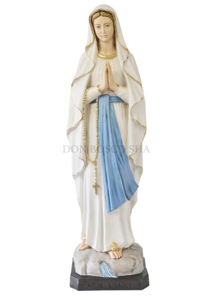 画像1: プラストマーブル製　ルルドの聖母像　カラー 110cm　 956C (1)