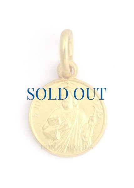 画像1: メダイ 18金　タデオの聖ユダ　10mm【返品不可商品】※店頭在庫のみ (1)