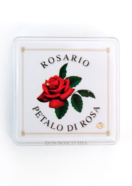 画像5: ロザリオ 木製珠 バラの香り付 ケース入り (5)