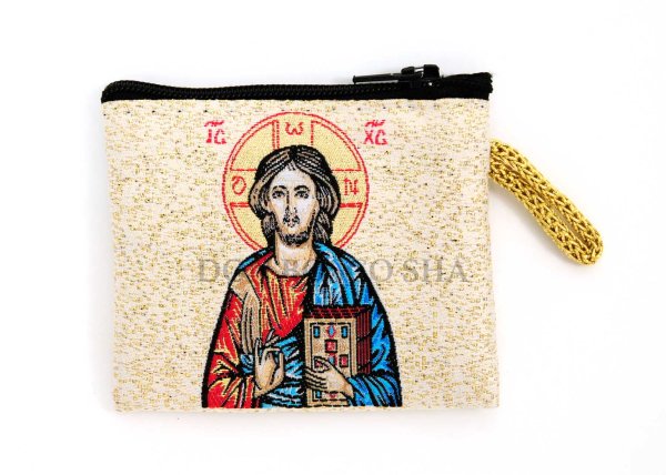 画像2: ギリシャ製 ロザリオ入れ　キリスト（大） (2)