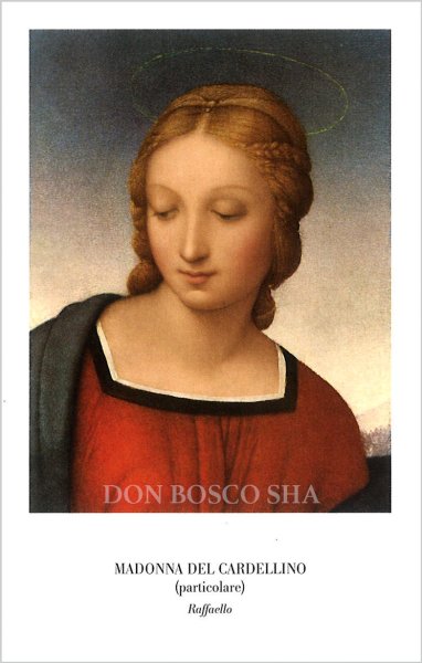 画像1: イタリア製　ご絵　ヒワの聖母（一部）MADONNA DEL CARDELINO　ラファエロ画 HX9093(※5枚セット) (1)