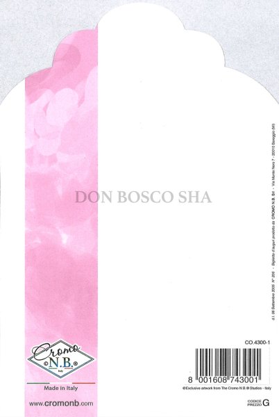 画像3: イタリア製二つ折りカード 初聖体 型抜きピンク (3)