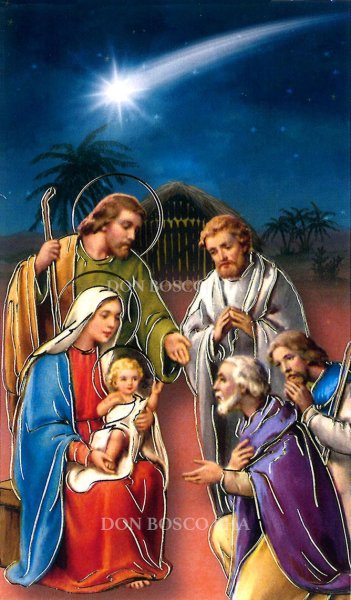 画像1: イタリア製　クリスマスご絵　555-I.N.-1(※5枚セット)　※在庫僅少 (1)