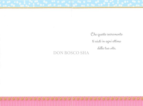 画像2: イタリア製二つ折りカード　堅信 聖霊　ラメ付き (2)