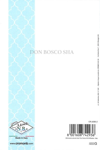 画像3: イタリア製二つ折りカード　堅信　型抜きブルー (3)