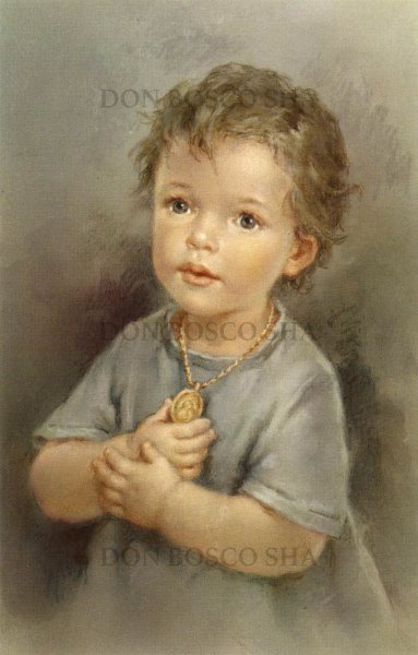 画像1: イタリア製　ご絵　メダイを持つ子ども(※5枚セット) (1)