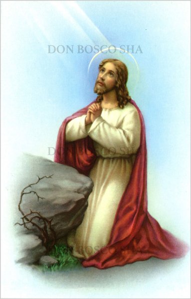 画像1: イタリア製　ご絵　ゲッセマネの園で祈るイエス (1)