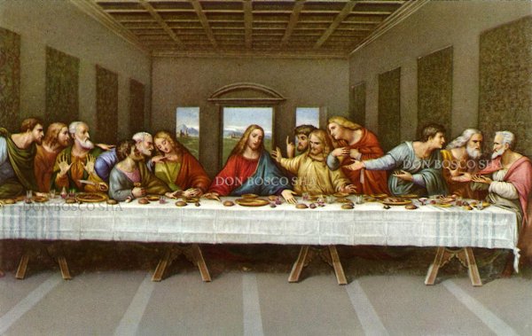 画像1: イタリア製　ご絵　最後の晩餐(※5枚セット) (1)