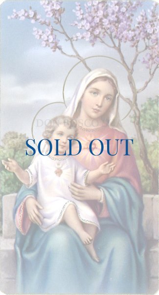 画像1: イタリア製　ご絵　み心の聖母子(※5枚セット) (1)