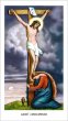 画像1: イタリア製　ご絵　十字架のイエス(裏面：祈り)(※5枚セット) (1)