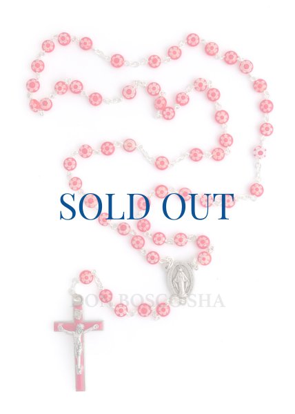 画像1: ロザリオ　ムラノガラス　丸珠　赤 (1)