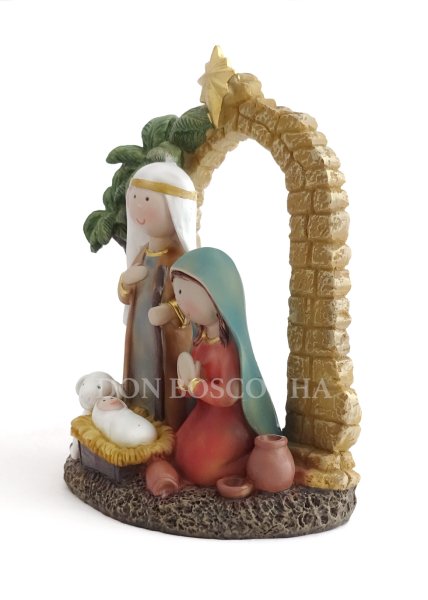 画像4: クリスマス 卓上置物 聖家族 89908 15cm (4)