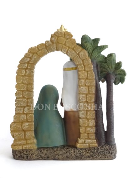 画像3: クリスマス 卓上置物 聖家族 89908 15cm (3)