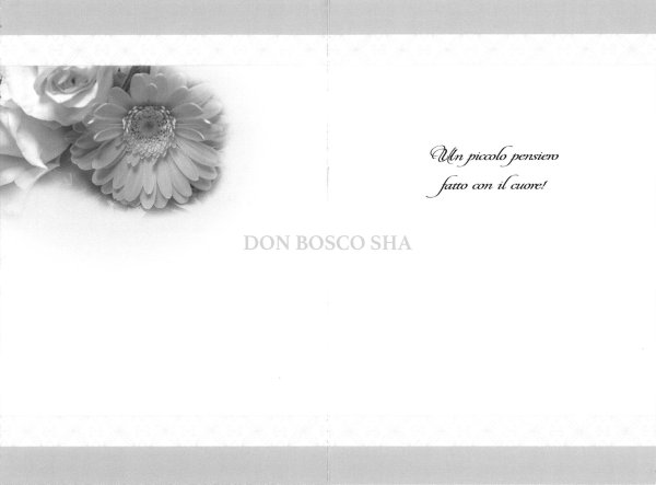 画像2: イタリア製二つ折りカード　誕生日　花　Buon Compleanno！　BC.4536-2 (2)