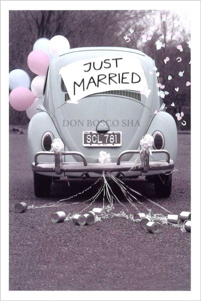 画像1: 二つ折りカード　結婚祝い　NO. 6792-2 (1)