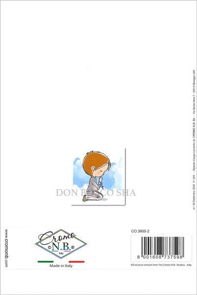 画像3: イタリア製二つ折りカード　初聖体　CO.3605-2 (3)