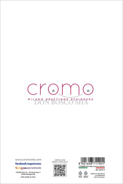 画像3: イタリア製二つ折りカード　花「お誕生日おめでとう」BC.5372-3 (3)