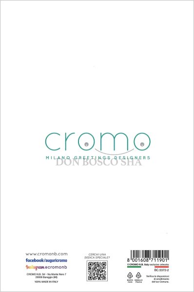 画像3: イタリア製二つ折りカード　花「お誕生日おめでとう」BC.5372-2 (3)