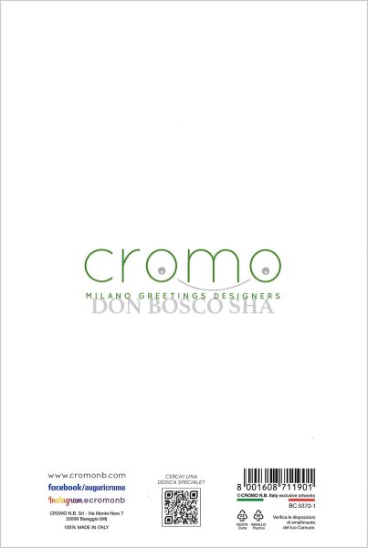 画像3: イタリア製二つ折りカード　花「お誕生日おめでとう！」BC.5372-1 (3)