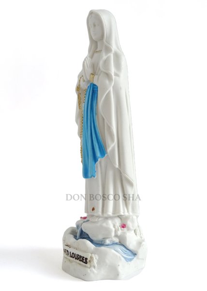 画像3: ルルドのマリア像　15cm 白+青※店頭在庫一点のみ (3)