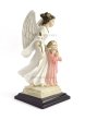 画像5: 守護の天使と女の子像　カラー（木製台座） (5)