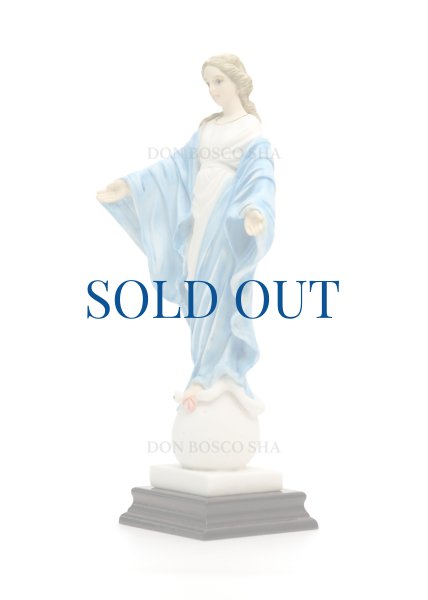 画像2: プラストマーブル製　ほほえみのマリア像　約25cm カラー (2)