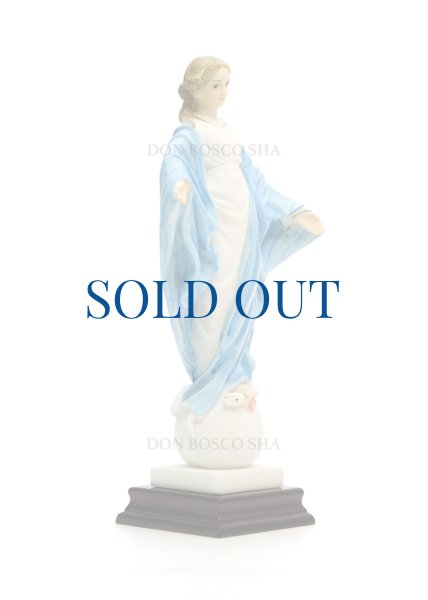 画像4: プラストマーブル製　ほほえみのマリア像　約25cm カラー (4)