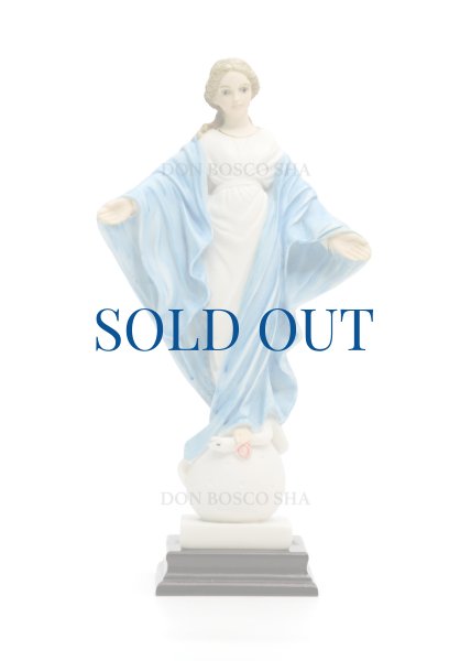 画像1: プラストマーブル製　ほほえみのマリア像　約25cm カラー (1)