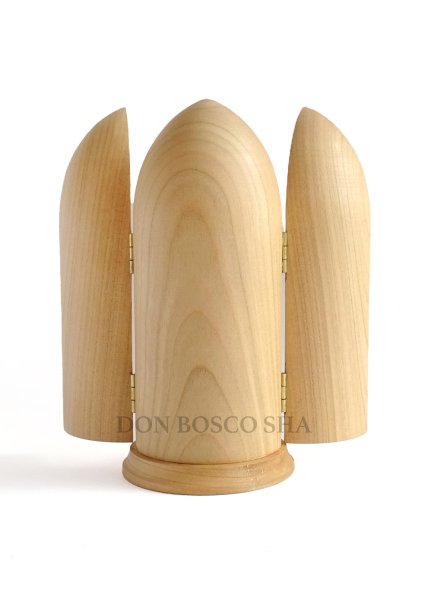 画像5: 木彫り 観音開き　聖母子像　カラー　 (5)