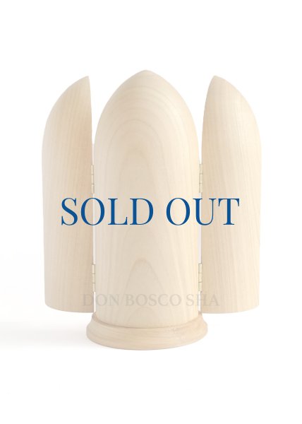 画像5: 木彫り 観音開き　聖母子像　カラー　 (5)