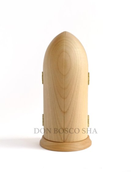 画像4: 木彫り 観音開き　聖母子像　カラー　 (4)