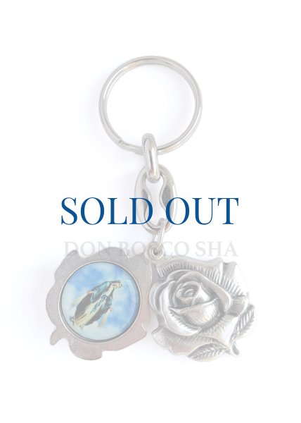 画像1: スライドキーホルダー バラ型　無原罪の聖母&聖クリストファー　NB　 (1)