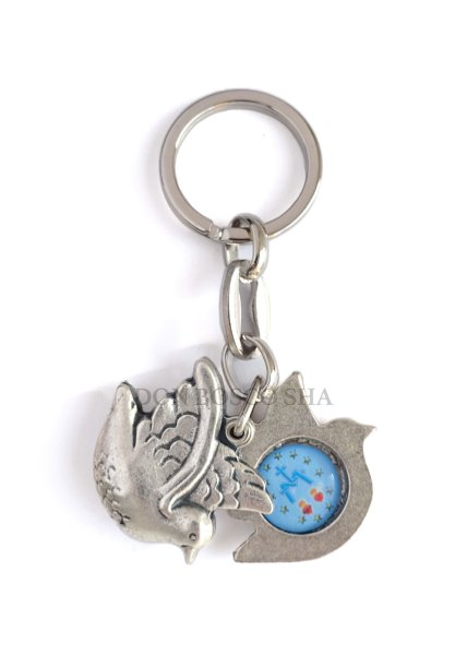 画像2: スライドキーホルダー ハト型　不思議のメダイ　NB (2)