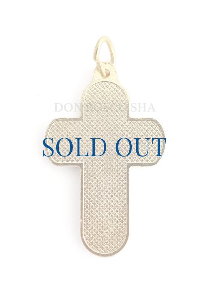 画像2: メダイ 十字型 モザイク風　無原罪の聖母 青　NB (2)